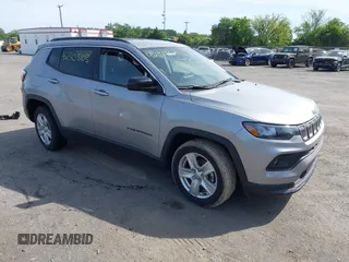 2022 Jeep Compass Latitude с VIN 3C4NJCBB6NT182719, выставлен на аукционе IAAI как лот 42303103 с пробегом 35 138 миль миль и . История ставок и продаж доступна на DreamBid. Изображение 1.