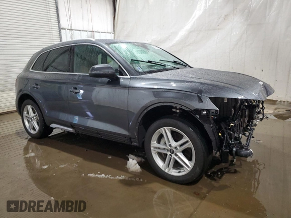 2022 Audi Q5 S line Prestige with VIN WA1F2AFY4N2075538, listed as a Copart auction lot 42304085 with 21,675 mi miles and Salvage Title. Bid and sale history available at carsss.com. Image 4.