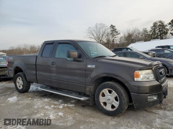 2005 Ford F-150 STX with VIN 1FTRX14W45FB12098, listed as a Copart auction lot 46316485 with 134,422 mi miles and Clean Title. Bid and sale history available at carsss.com. Image 4.