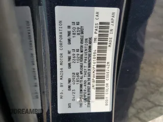 2023 Mazda 3 S Select with VIN JM1BPAKM2P1618984, listed as a Copart auction lot 63008105 with 36,781 mi miles and Salvage title. Bid and sale history available at DreamBid. Image 12.