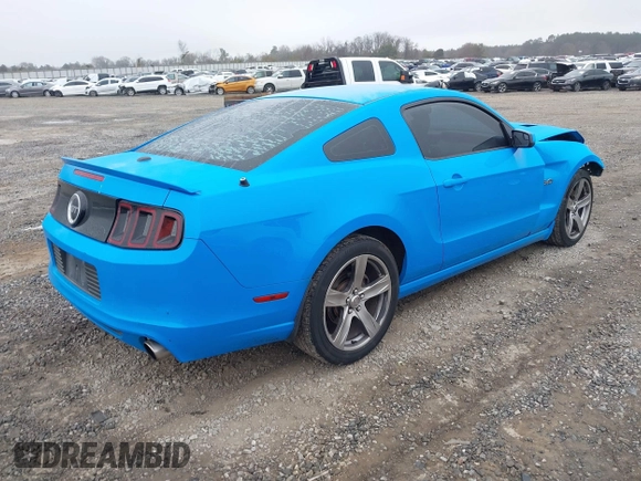 2013 Ford Mustang GT with VIN 1ZVBP8CF4D5268218, listed as a IAAI auction lot 41555868 with 219,385 mi miles. Bid and sale history available at carsss.com. Image 4.