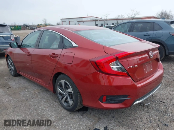 2020 Honda Civic LX с VIN 2HGFC2F60LH577654, выставлен на аукционе IAAI как лот 41996439 с пробегом 41 851 миль миль и . История ставок и продаж доступна на DreamBid. Изображение 3.