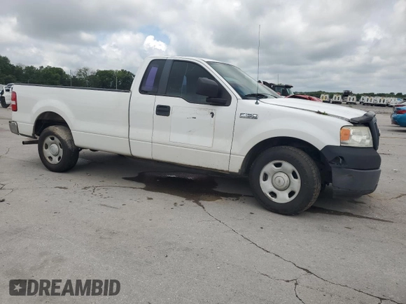 2007 Ford F-150 XL with VIN 1FTRF12W97KC13119, listed as a Copart auction lot 60927195 with 208,316 mi miles and Salvage title. Bid and sale history available at DreamBid. Image 4.