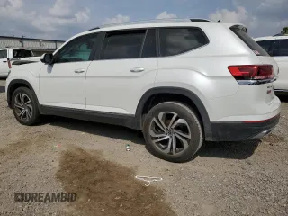 2023 Volkswagen Atlas SEL with VIN 1V2BR2CAXPC515819, listed as a Copart auction lot 50666225 with 43,872 mi miles and Salvage title. Bid and sale history available at DreamBid. Image 2.