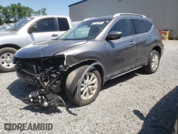 2017 Nissan Rogue SV with VIN 5N1AT2MVXHC897394, listed as a Copart auction lot 57655995 with 71,932 mi miles and Salvage title. Bid and sale history available at DreamBid. Image 1.