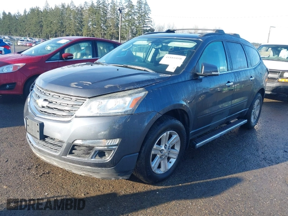 2013 Chevrolet Traverse LT with VIN 1GNKVGKD4DJ210384, listed as a IAAI auction lot 41881058 with 205,045 mi miles and . Bid and sale history available at DreamBid. Image 2.