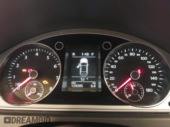2012 Volkswagen CC Sport with VIN WVWMN7AN9CE508965, listed as a IAAI auction lot 42143188 with 129,205 mi miles. Bid and sale history available at carsss.com. Image 7.