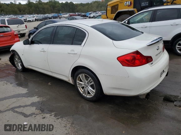 2015 Infiniti Q40 with VIN JN1CV6AR1FM521697, listed as a Copart auction lot 72340214 with 204,744 mi miles and Salvage Title. Bid and sale history available at carsss.com. Image 2.