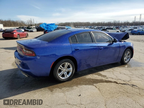 2019 Dodge Charger SXT with VIN 2C3CDXBG7KH745559, listed as a Copart auction lot 48002275 with 115,248 mi miles and Salvage title. Bid and sale history available at DreamBid. Image 3.