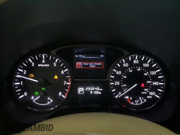 2013 Nissan Pathfinder SL with VIN 5N1AR2MN1DC634588, listed as a Copart auction lot 52020595 with 233,249 mi miles and Salvage Title. Bid and sale history available at carsss.com. Image 9.
