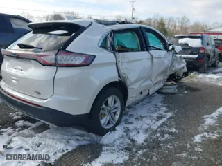 2015 Ford Edge SEL with VIN 2FMTK4J82FBC21587, listed as a IAAI auction lot 41592046 with 107,573 mi miles. Bid and sale history available at carsss.com. Image 4.