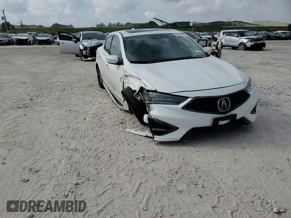 2020 Acura ILX w/Premium/A-SPEC Pkg with VIN 19UDE2F80LA004447, listed as a Copart auction lot 48059815 with 79,542 mi miles and Salvage Title. Bid and sale history available at carsss.com. Image 11.