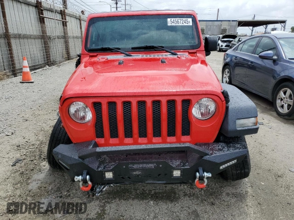 2019 Jeep Wrangler Unlimited Sport S with VIN 1C4HJXDN5KW653583, listed as a Copart auction lot 54567245 with 70,873 mi miles and Salvage title. Bid and sale history available at DreamBid. Image 5.