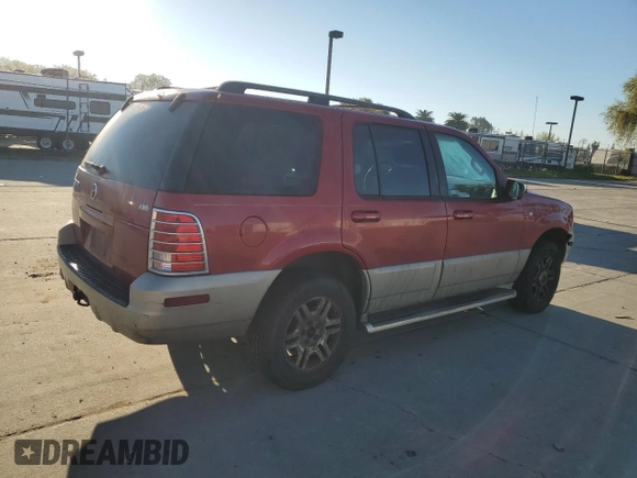 2004 Mercury Mountaineer Convenience z VIN 4M2ZU86E44UJ24522, wystawiony jako Copart lot #50427595 z przebiegiem 195 544 mil mil oraz Szkody całkowita. Historia ofert i sprzedaży dostępna na DreamBid. Obrazek 3.