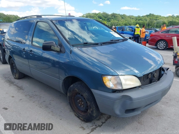 2002 Toyota Sienna LE with VIN 4T3ZF13C62U479542, listed as a IAAI auction lot 42295904 with 199,041 mi miles and . Bid and sale history available at DreamBid. Image 1.