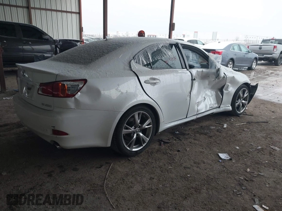 2010 Lexus IS with VIN JTHBF5C29A5109481, listed as a IAAI auction lot 41293525 with 142,242 mi miles. Bid and sale history available at carsss.com. Image 4.