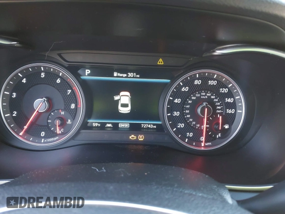 2021 Genesis G70 2.0T with VIN KMTG34LA6MU075190, listed as a IAAI auction lot 41474675 with 72,743 mi miles and . Bid and sale history available at DreamBid. Image 7.