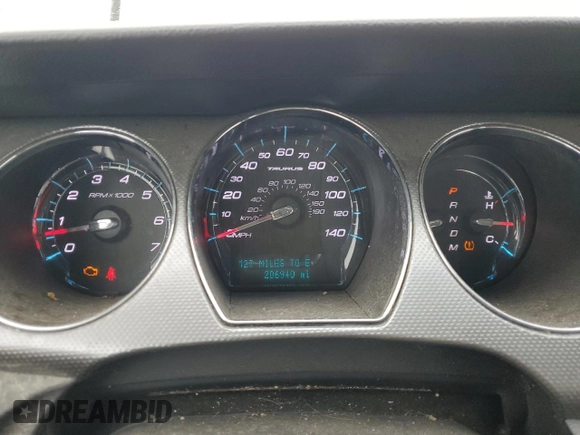 2011 Ford Taurus SEL with VIN 1FAHP2EW3BG133567, listed as a Copart auction lot 44270805 with 206,940 mi miles and Clean Title. Bid and sale history available at DreamBid. Image 9.