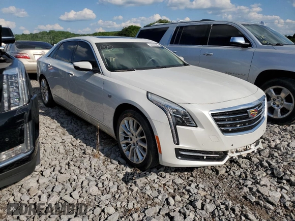 2017 Cadillac CT6 AWD with VIN 1G6KB5RS3HU205601, listed as a Copart auction lot 53365845 with 21,853 mi miles and Salvage title. Bid and sale history available at DreamBid. Image 4.