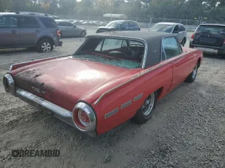 1962 Ford Thunderbird with VIN 2Y87Z133196, listed as a Copart auction lot 79568844 with 1,738 mi miles and Salvage Title. Bid and sale history available at DreamBid. Image 3.