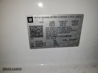 2018 GMC Sierra 1500 SLT with VIN 3GTU2NEC4JG338378, listed as a Copart auction lot 46103875 with 79,120 mi miles and Salvage Title. Bid and sale history available at carsss.com. Image 14.