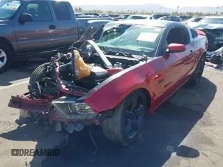 2013 Ford Mustang GT with VIN 1ZVBP8CF8D5211777, listed as a IAAI auction lot 41710683 with Not Provided miles. Bid and sale history available at carsss.com. Image 2.