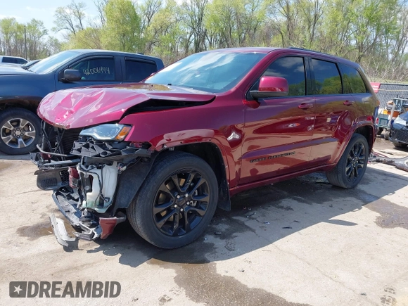 2022 Jeep Grand Cherokee Laredo X with VIN 1C4RJEAG2NC154339, listed as a IAAI auction lot 42004691 with 23,818 mi miles and . Bid and sale history available at DreamBid. Image 2.