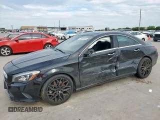 2018 Mercedes-Benz CLA 250 with VIN WDDSJ4GB3JN651024, listed as a Copart auction lot 58586585 with 111,293 mi miles and Salvage title. Bid and sale history available at DreamBid. Image 1.