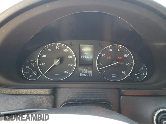 2007 Mercedes-Benz C 280 Luxury with VIN WDBRF92H97F921605, listed as a Copart auction lot 54670135 with 144,373 mi miles and Salvage title. Bid and sale history available at DreamBid. Image 9.