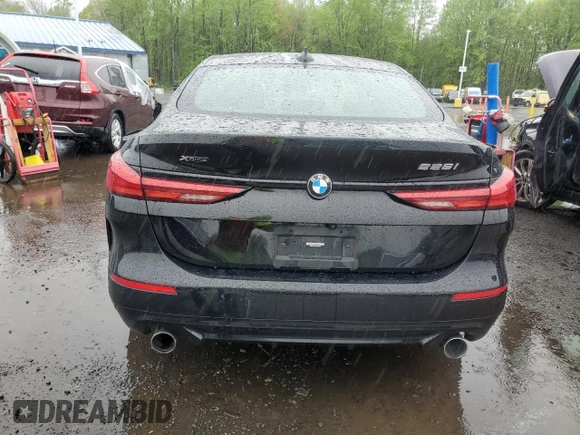2021 BMW 2 Series 228i xDrive with VIN WBA73AK07M7H58410, listed as a Copart auction lot 55775995 with 76,921 mi miles and Salvage title. Bid and sale history available at DreamBid. Image 6.