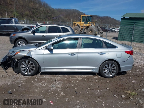 2017 Hyundai Sonata Sport with VIN 5NPE34AF6HH570154, listed as a IAAI auction lot 41991140 with 88,084 mi miles. Bid and sale history available at carsss.com. Image 14.
