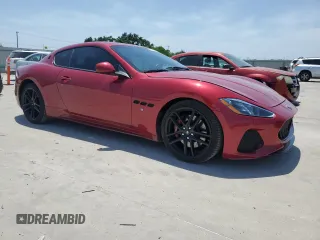 2018 Maserati GranTurismo Sport с VIN ZAM45VLA5J0254000, выставлен на аукционе Copart как лот 57055945 с пробегом 20 301 миль миль и Списание • Salvage title. История ставок и продаж доступна на DreamBid. Изображение 4.