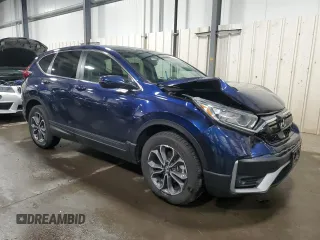 2020 Honda CR-V EX-L with VIN 2HKRW2H81LH634324, listed as a Copart auction lot 60257245 with 47,135 mi miles and Salvage title. Bid and sale history available at DreamBid. Image 4.