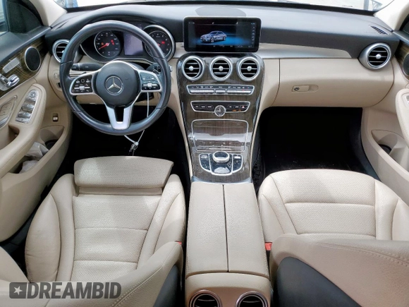 2020 Mercedes-Benz C 300 with VIN W1KWF8DB7LR571932, listed as a Copart auction lot 55862105 with 69,808 mi miles and Salvage Title. Bid and sale history available at DreamBid. Image 8.
