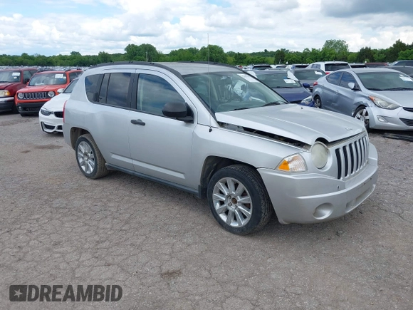 2007 Jeep Compass Sport with VIN 1J8FF47W97D279230, listed as a IAAI auction lot 42207379 with 205,058 mi miles and . Bid and sale history available at carsss.com. Image 1.