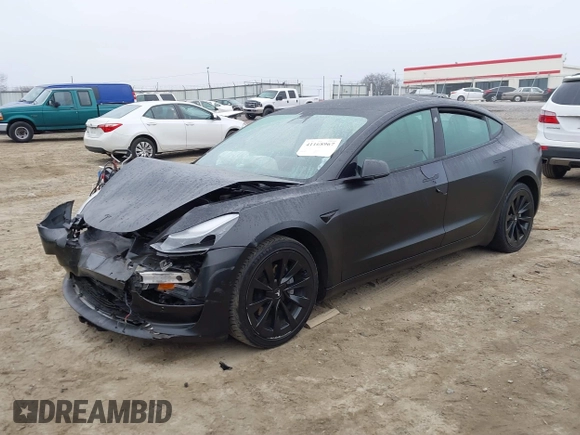 2022 Tesla Model 3 with VIN 5YJ3E1EA6NF186383, listed as a IAAI auction lot 41168967 with Not Provided miles and . Bid and sale history available at DreamBid. Image 16.