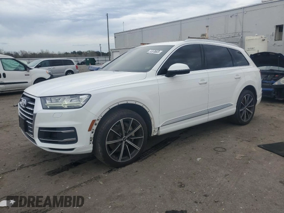 2019 Audi Q7 Premium Plus with VIN WA1LAAF71KD043207, listed as a Copart auction lot 51518805 with 89,782 mi miles and Salvage title. Bid and sale history available at DreamBid. Image 1.