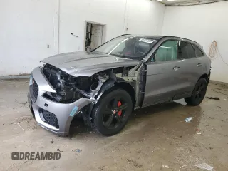 2020 Jaguar F-Pace 25t Checkered Flag Edition with VIN SADCP2FX5LA630494, listed as a Copart auction lot 43574405 with 69,752 mi miles and Salvage title. Bid and sale history available at DreamBid. Image 1.
