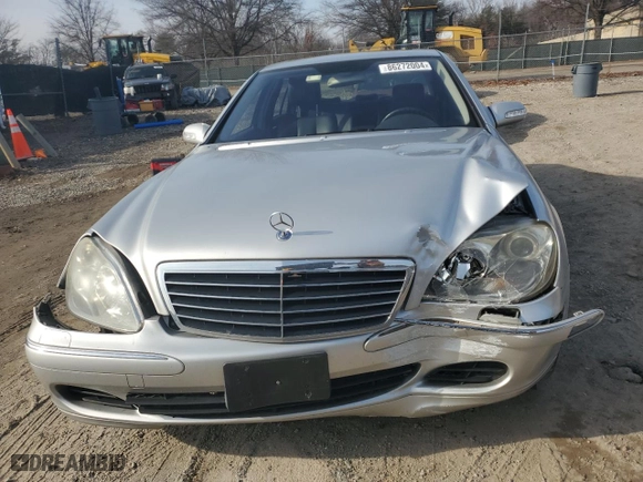 2006 Mercedes-Benz S-Class 5.0L with VIN WDBNG84JX6A481931, listed as a Copart auction lot 86272004 with 69,597 mi miles and Salvage Title. Bid and sale history available at carsss.com. Image 5.
