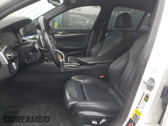 2020 BMW 5 Series 530e with VIN WBAJA9C07LCD36054, listed as a Copart auction lot 44635065 with 59,512 mi miles and Salvage Title. Bid and sale history available at DreamBid. Image 7.