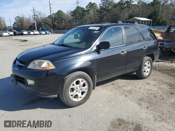 2001 Acura MDX Touring Pkg with VIN 2HNYD18691H533431, listed as a Copart auction lot 44163305 with 319,985 mi miles and Salvage Title. Bid and sale history available at carsss.com. Image 1.