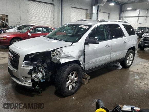 2016 GMC Acadia SLE with VIN 1GKKVPKD9GJ328464, listed as a Copart auction lot 86887334 with 165,188 mi miles and Salvage Title. Bid and sale history available at carsss.com. Image 1.