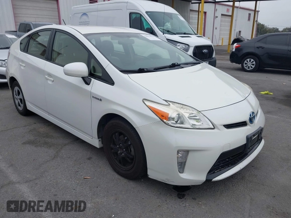 2015 Toyota Prius Four with VIN JTDKN3DU5F0410147, listed as a IAAI auction lot 42593422 with 12,537 mi miles and . Bid and sale history available at DreamBid. Image 1.