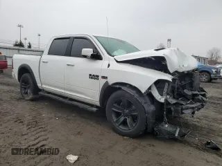 2018 Ram 1500 Night with VIN 1C6RR7MT6JS121901, listed as a Copart auction lot 43044215 with 162,927 mi miles and Salvage Title. Bid and sale history available at carsss.com. Image 4.