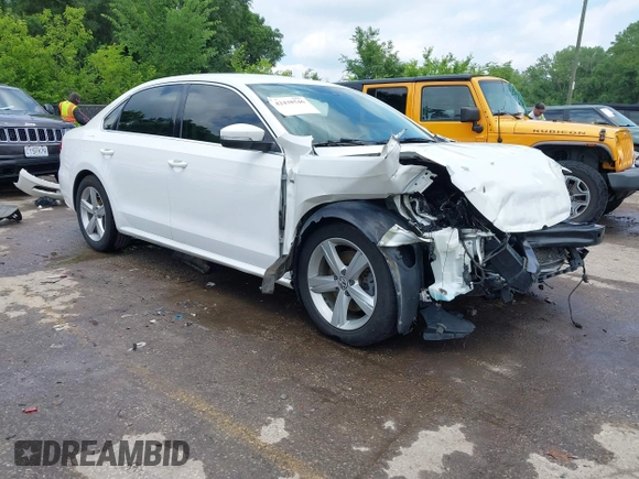 2015 Volkswagen Passat S with VIN 1VWAS7A35FC111535, listed as a IAAI auction lot 42438546 with 176,681 mi miles and . Bid and sale history available at DreamBid. Image 1.