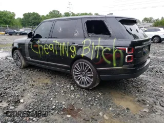 2020 Land Rover Range Rover Autobiography with VIN SALGV5SE1LA585829, listed as a Copart auction lot 54147064 with 83,016 mi miles and Salvage Title. Bid and sale history available at carsss.com. Image 2.