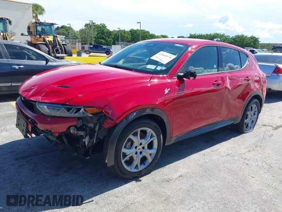 2024 Dodge Hornet R/T with VIN ZACPDFCW7R3A44078, listed as a IAAI auction lot 42603078 with 7,540 mi miles and . Bid and sale history available at DreamBid. Image 17.