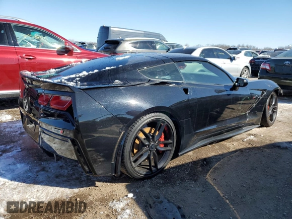 2014 Chevrolet Corvette Z51 2LT with VIN 1G1YK2D7XE5117409, listed as a Copart auction lot 45411925 with 71,154 mi miles and Salvage title. Bid and sale history available at DreamBid. Image 3.
