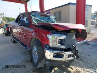 2019 Ford F-150 XL with VIN 1FTEW1E55KFA29864, listed as a IAAI auction lot 42070556 with 1 mi miles. Bid and sale history available at carsss.com. Image 1.