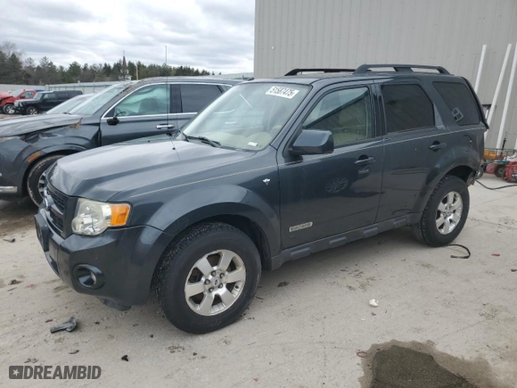 2008 Ford Escape Limited with VIN 1FMCU04148KB59748, listed as a Copart auction lot 51587475 with 171,469 mi miles and Non Repairable. Bid and sale history available at carsss.com. Image 1.